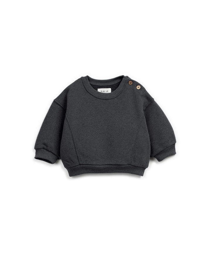 Sweatshirt für Babys in blaugrau aus Fleece