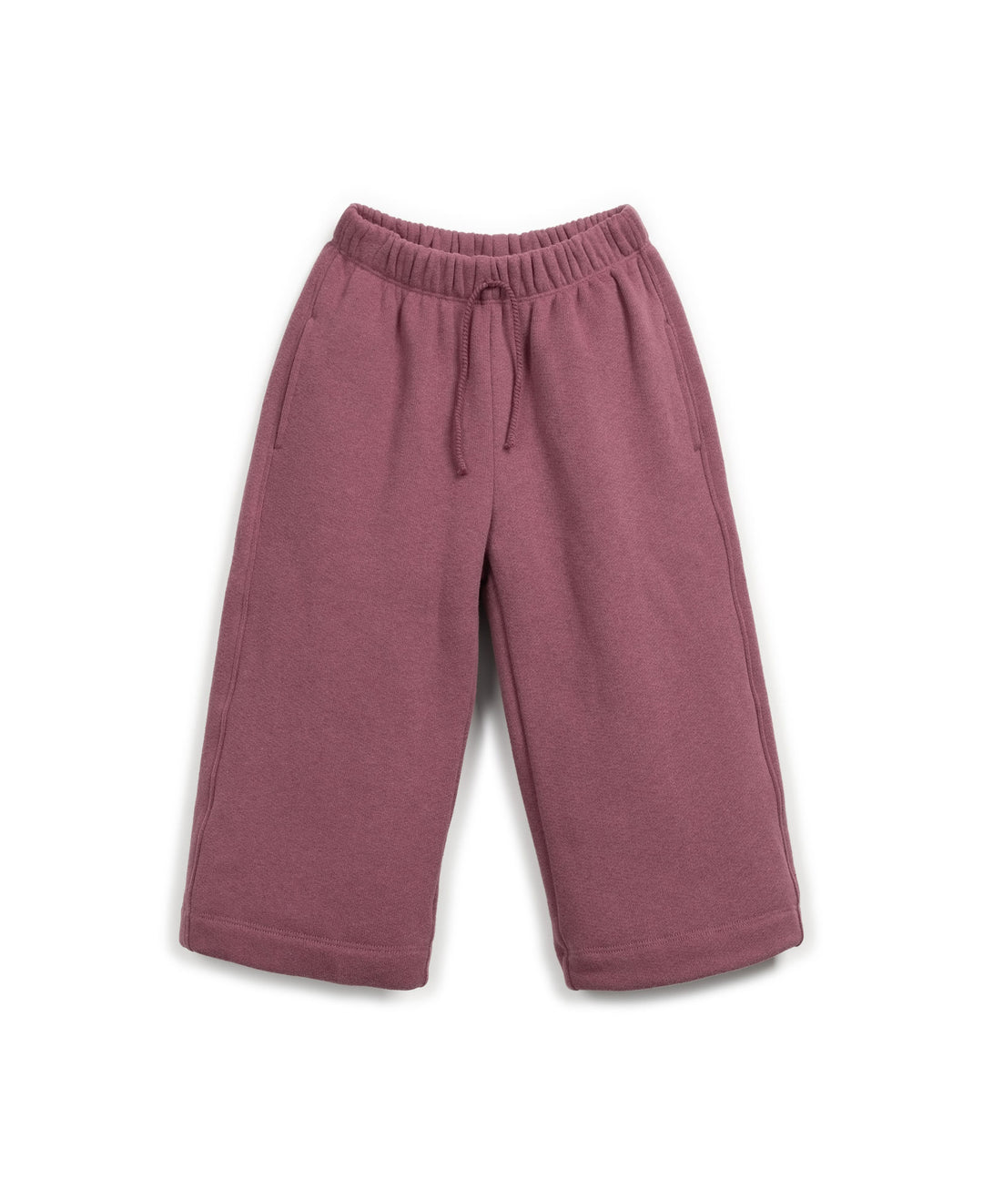 Hose für Mädchen aus Fleece weite Passform dunkelrot