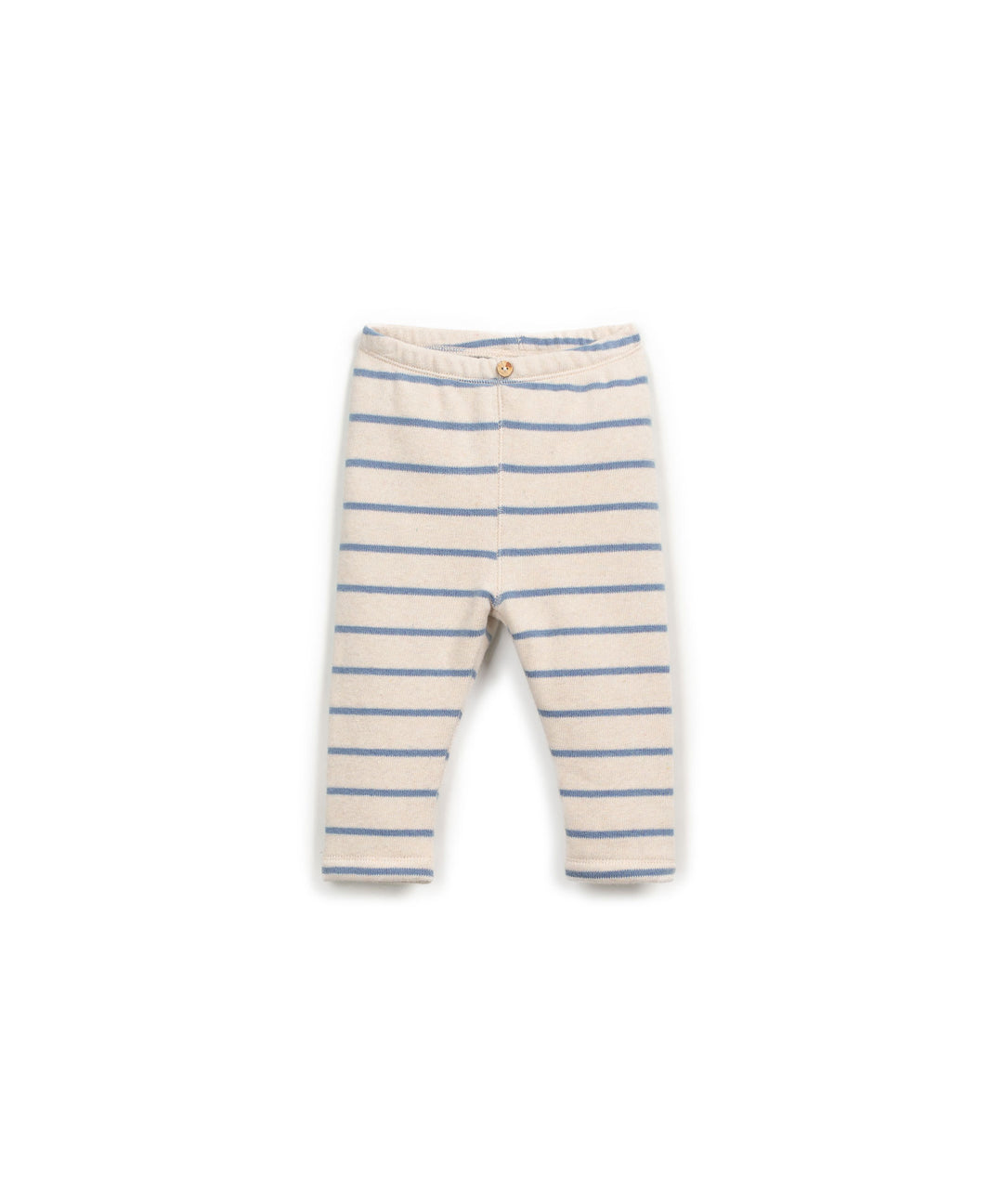 Hose für Baby Jungen aus Baumwolle weich cremefarben mit hellblauen Streifen