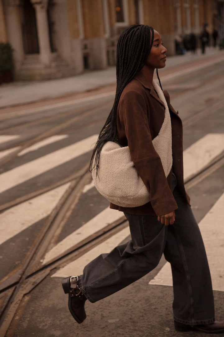 Ecru Teddy Cross Body Bag