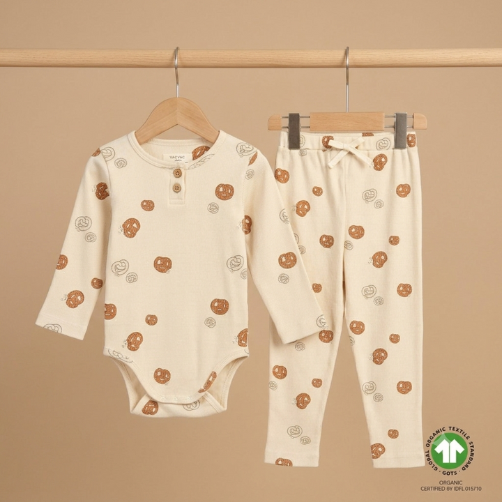 Billie Body und Harper Hose von VacVac zusammen auf einer Kleiderstange hängend. 