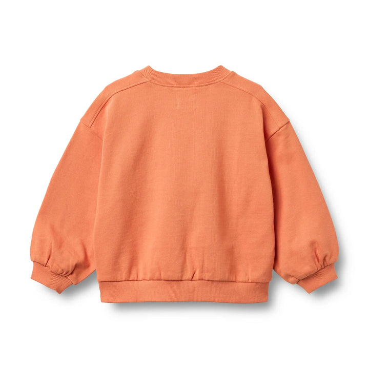 Wheat Sweatshirt Eliza sunkissed orange Ansicht von hinten, einfarbig orange