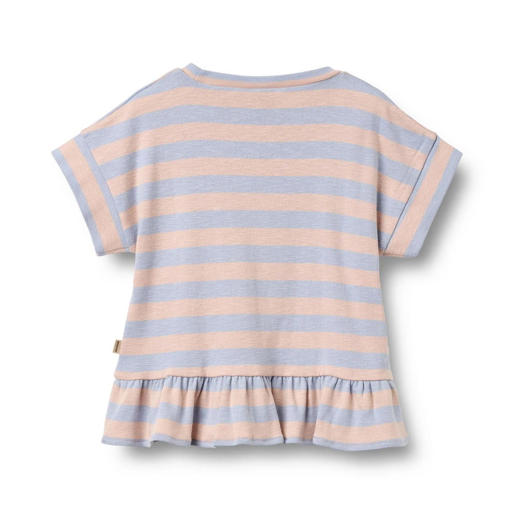 Wheat T-Shirt Marie powder stripe  Ansicht von hinten 