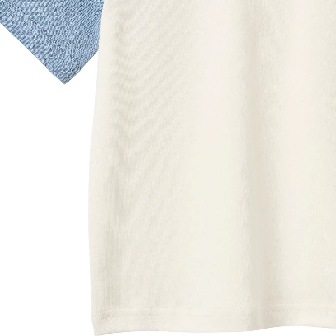 Wheat T-shirt Topper ivory Detailansicht elfenbeinfarbenes Material 