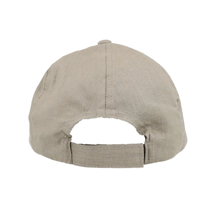 maximo KIDS BOY-Cap Camping-Bus Futter, KLettverschluss UV30 khaki Produktbild, Ansicht Rückseite, Klettverschluss